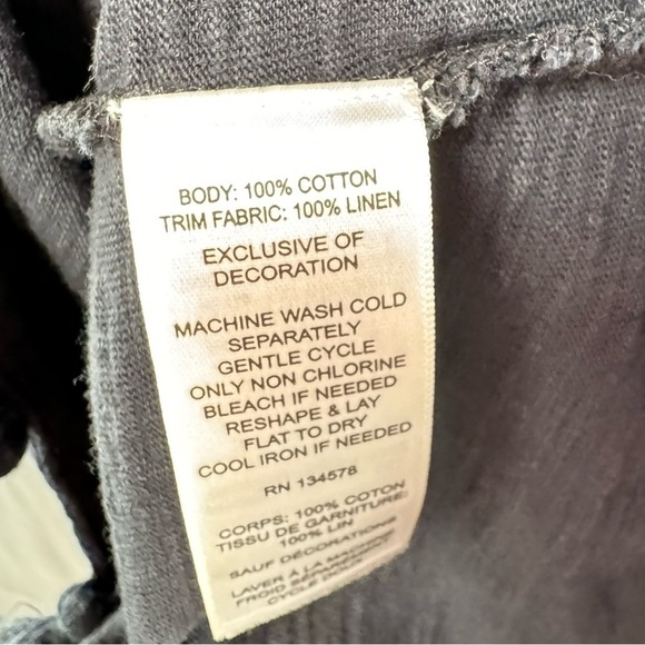 Vineyard Vines Square Neck Cotton Tassel Cover Up Mini Dress in Black Size Small - Picture 3 of 6